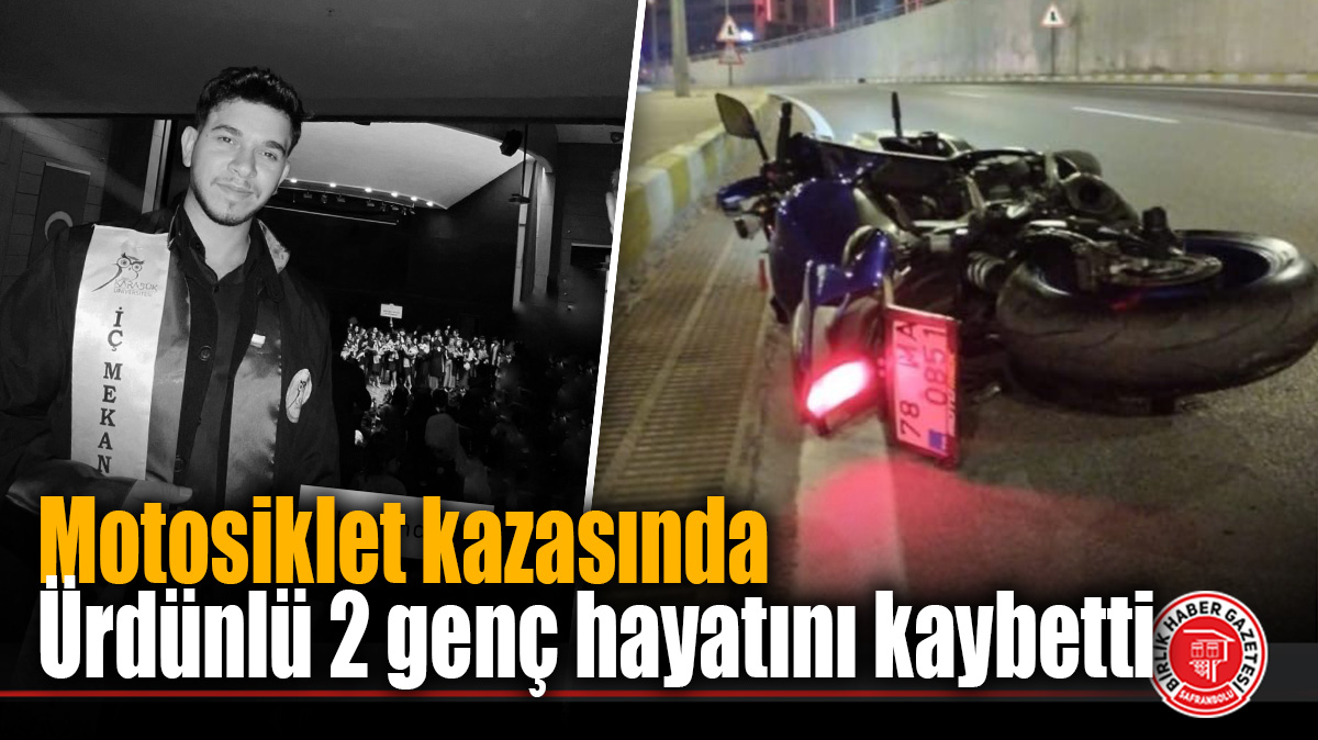 Motosiklet kazasında Ürdünlü 2 genç hayatını kaybetti