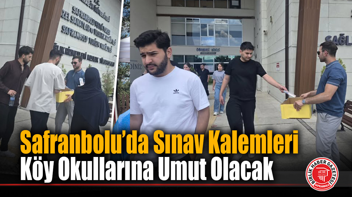 Safranbolu’da YKS Sonrası Anlamlı Paylaşım: Gençlik Merkezi Hem Su İkram Etti Hem Kalem Topladı!