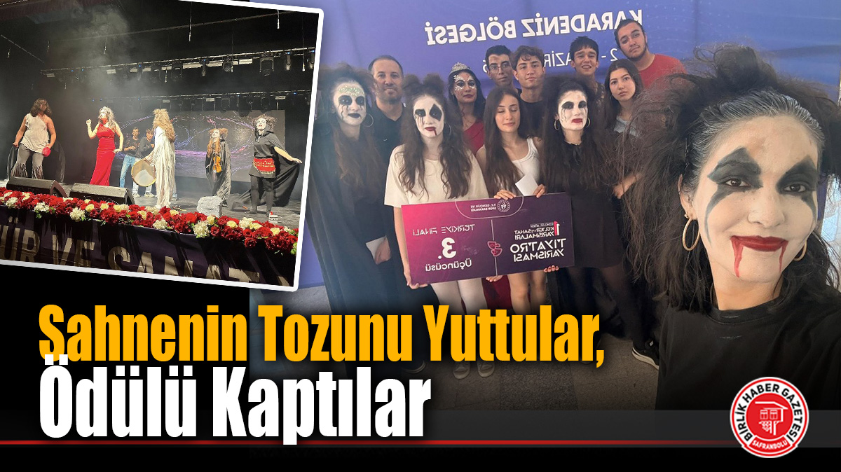 Karabük Gençlik Merkezi Tiyatro Ekibi Karadeniz Bölge 3’üncüsü Oldu!