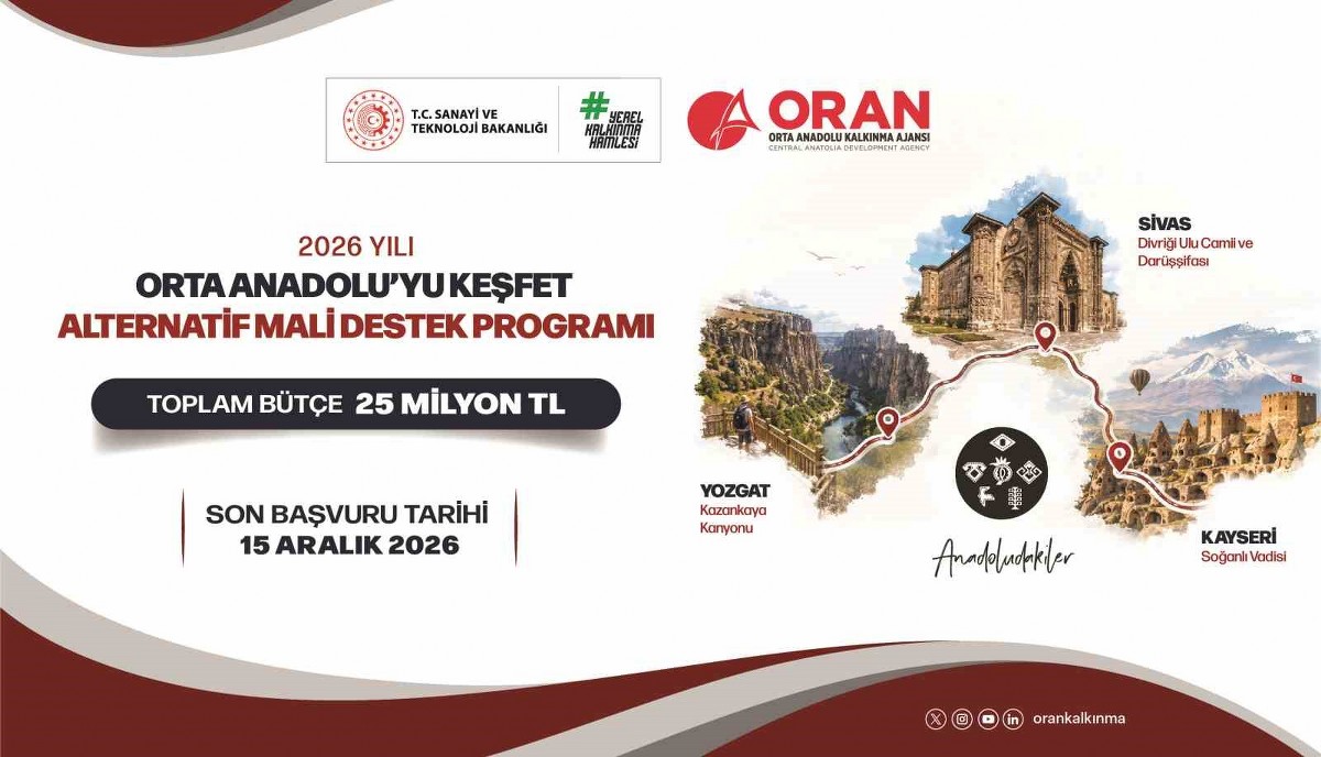 ORAN’dan Bölge Turizmine 25 milyon liralık destek