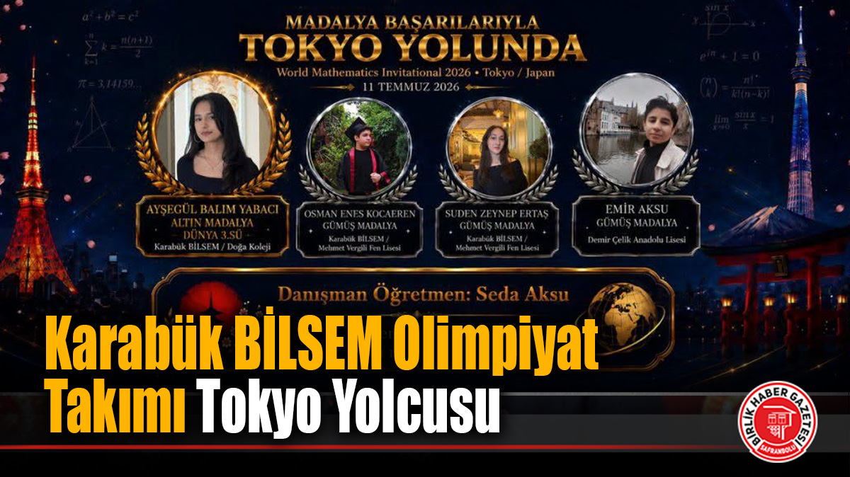 Karabük BİLSEM Olimpiyat Takımı Tokyo Yolcusu