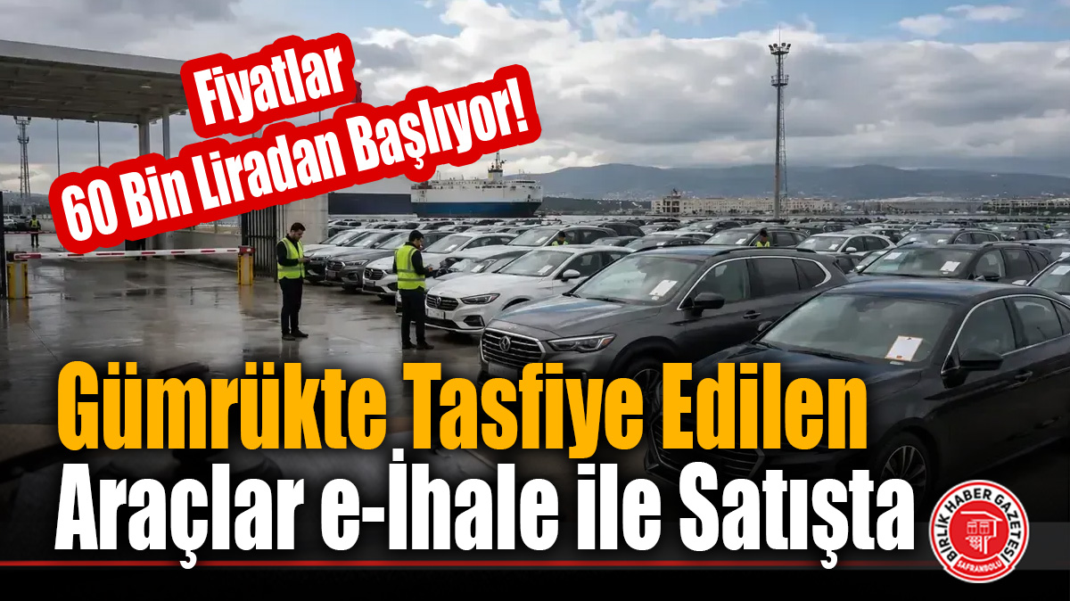 Gümrükte Tasfiye Edilen Araçlar e-İhale ile Satışta