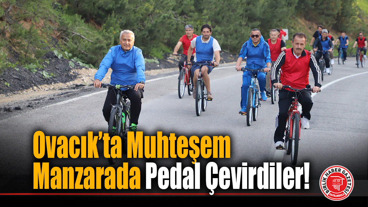 Ovacık’ta Muhteşem Manzarada Pedal Çevirdiler!