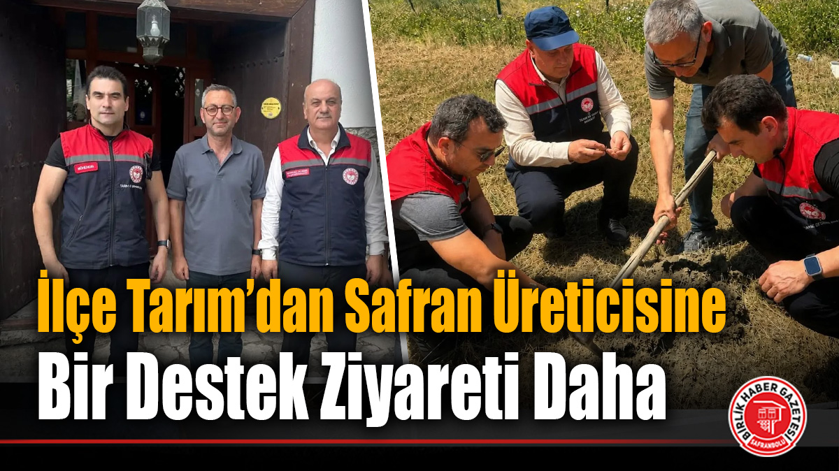 İlçe Tarım’dan Safran Üreticisine Bir Destek Ziyareti Daha