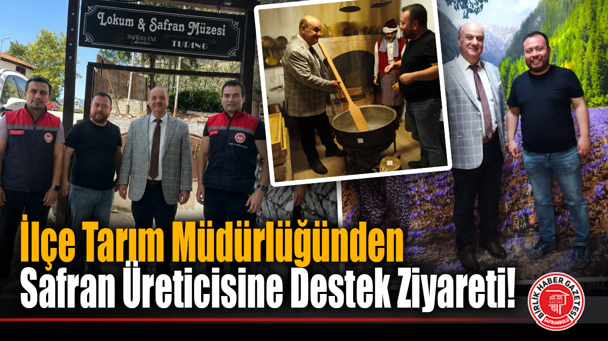 İlçe Tarım Müdürlüğünden Safran Üreticisine Destek Ziyareti!