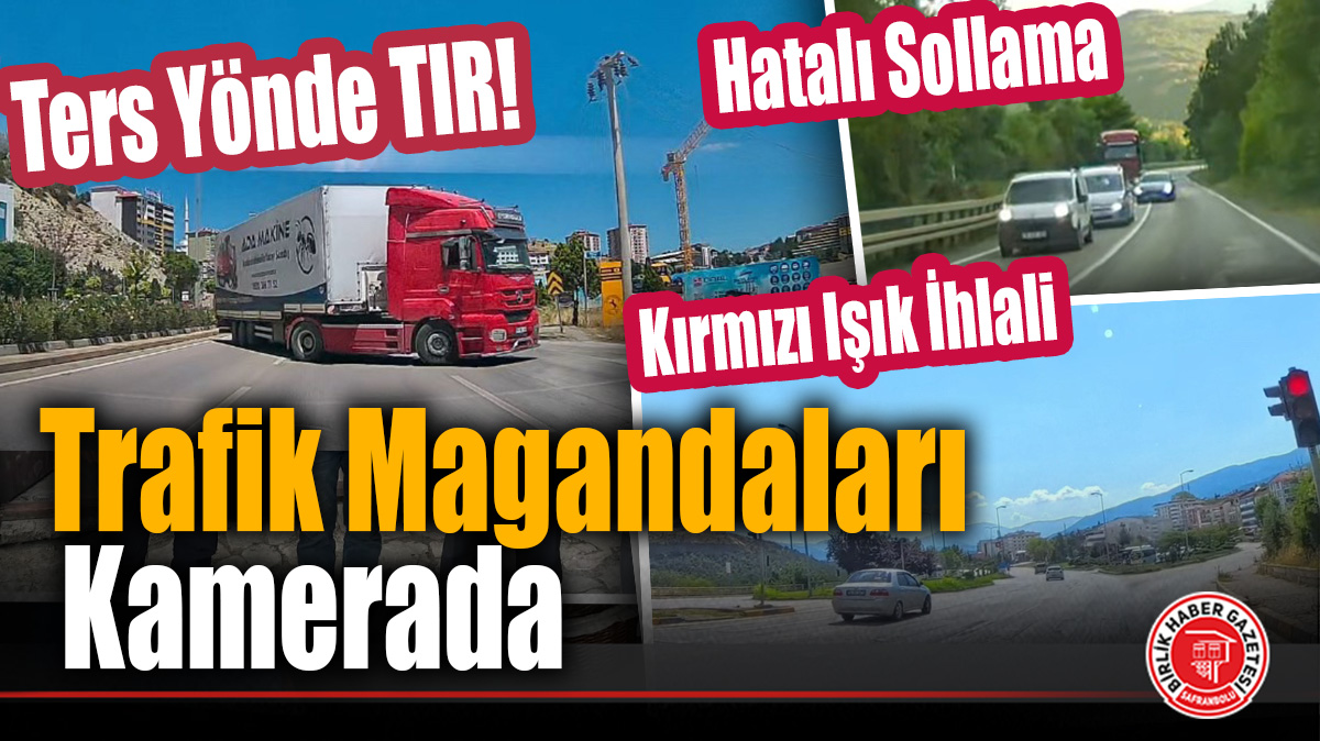Karabük’te Trafik Magandaları Kamerada
