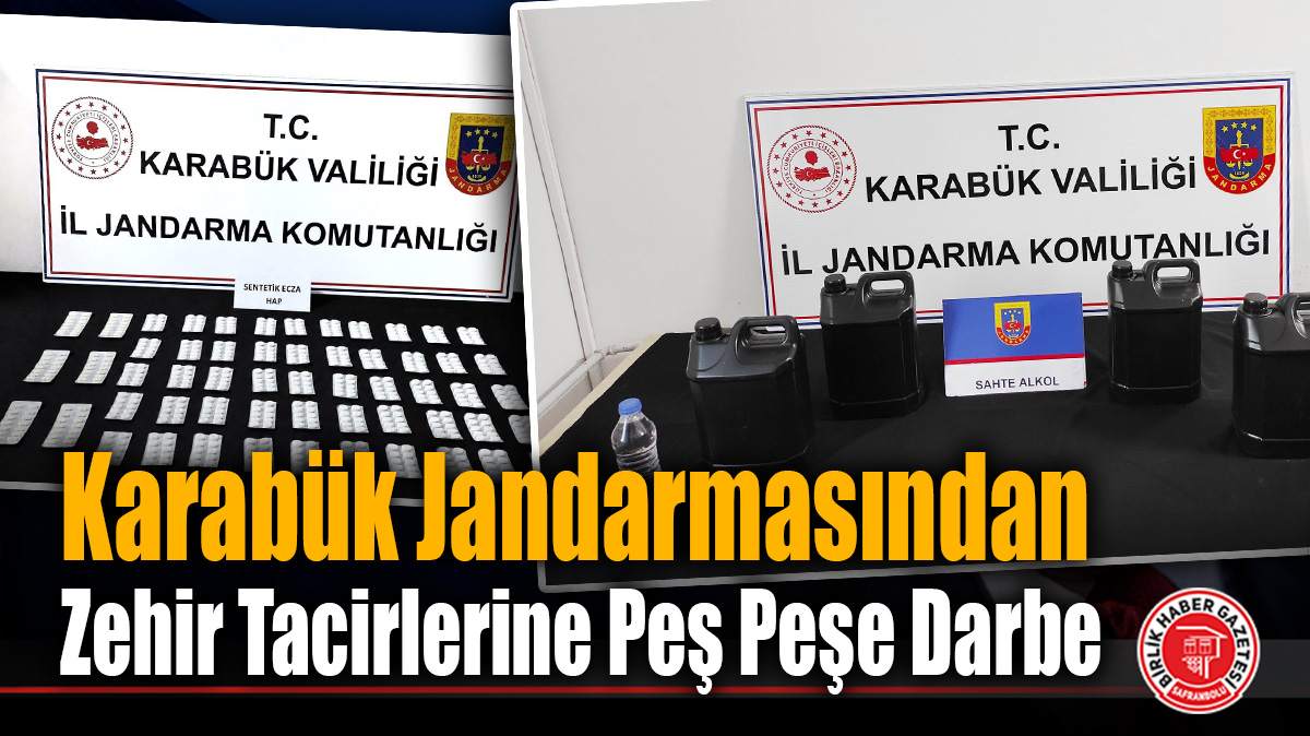 Karabük Jandarmasından Peş Peşe Darbe