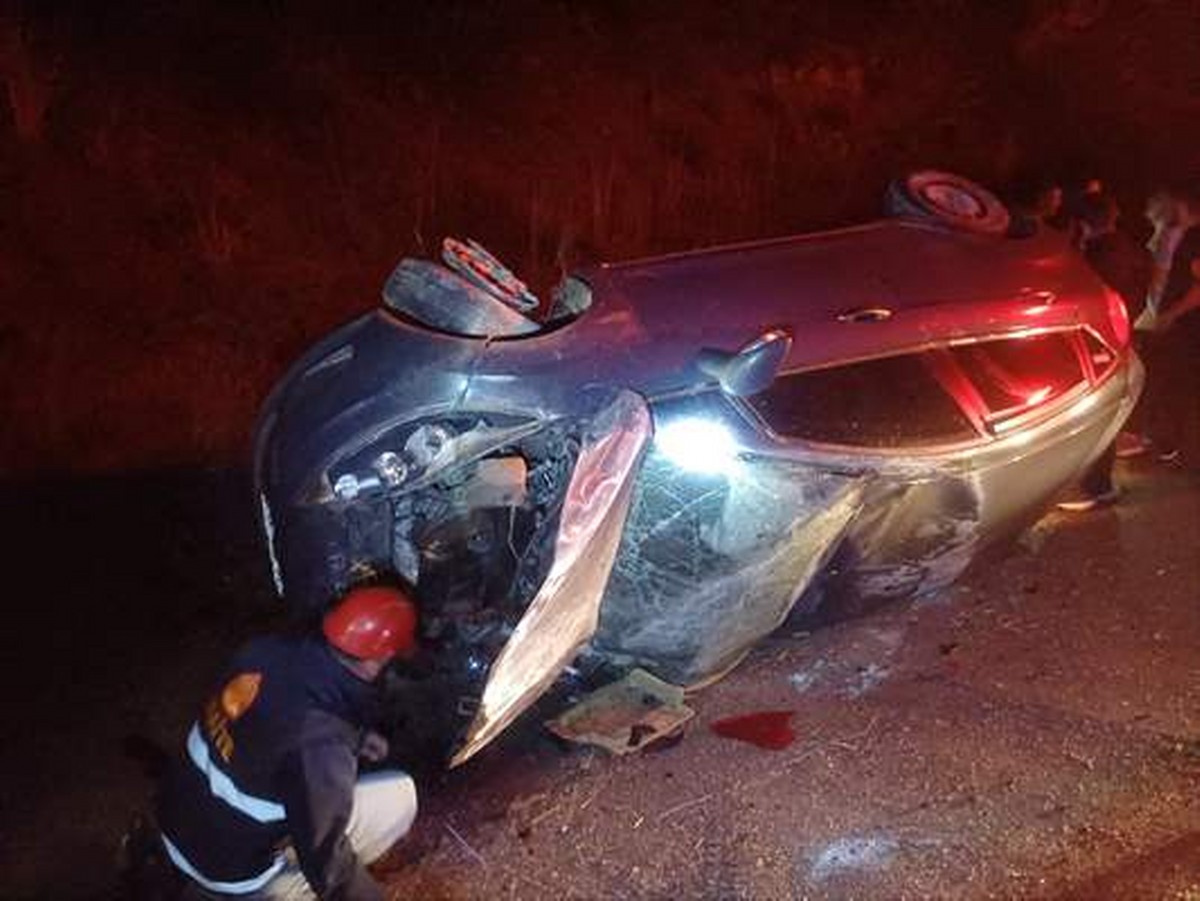 Yeniçağa’da takla atan otomobilin sürücüsü yaralandı