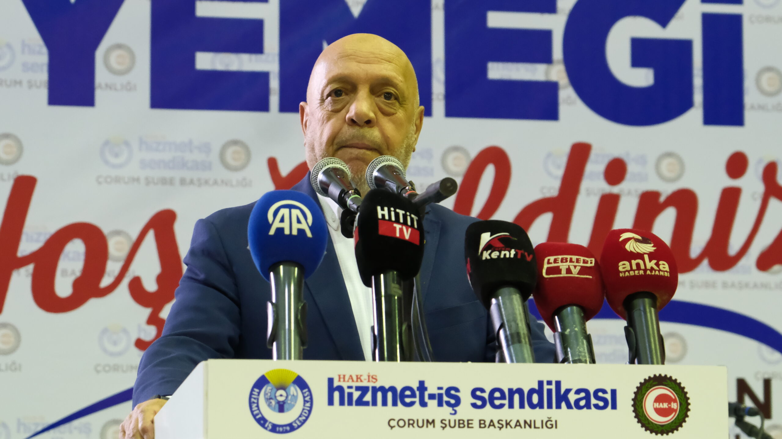 HAK-İŞ Genel Başkanı Arslan Çorum’da emekçilerle buluştu