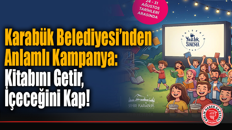 Karabük Belediyesi’nden Anlamlı Kampanya: Kitabını Getir, İçeceğini Kap!