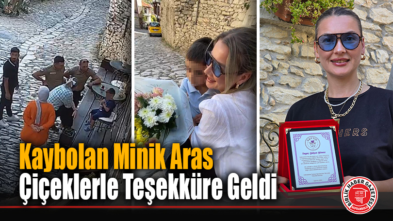 Kaybolan Minik Aras Çiçeklerle Teşekküre Geldi