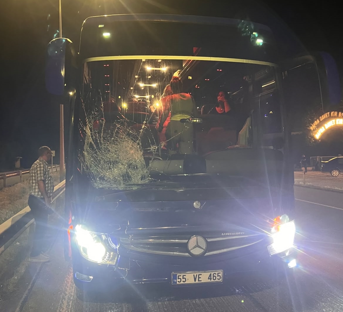 Samsun’da tur otobüsünün çarptığı yaya öldü