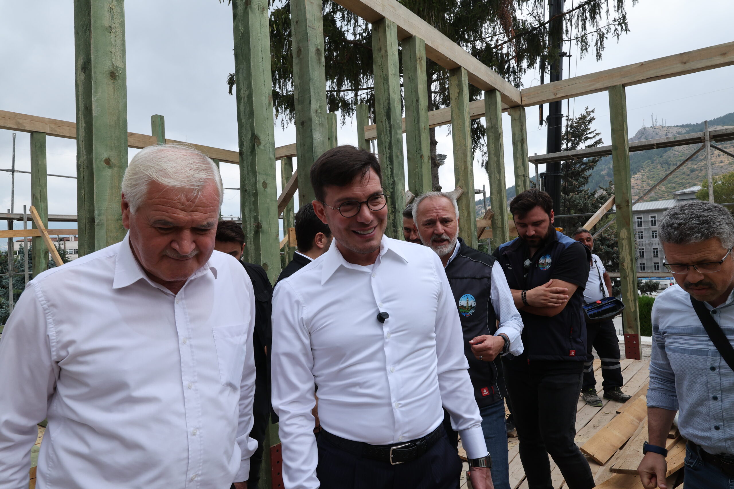 Tokat Belediyesi başkanlık binasında restorasyon çalışmaları sürüyor