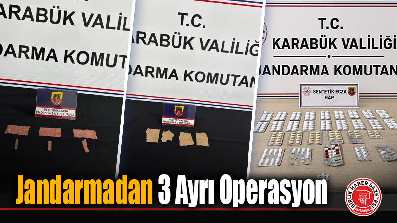 Jandarmadan 3 Ayrı Operasyon