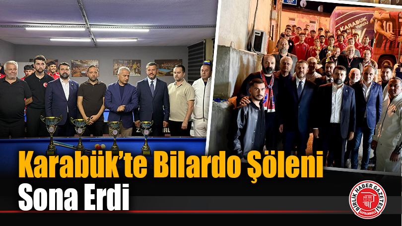 Karabük’te Bilardo Şöleni Sona Erdi