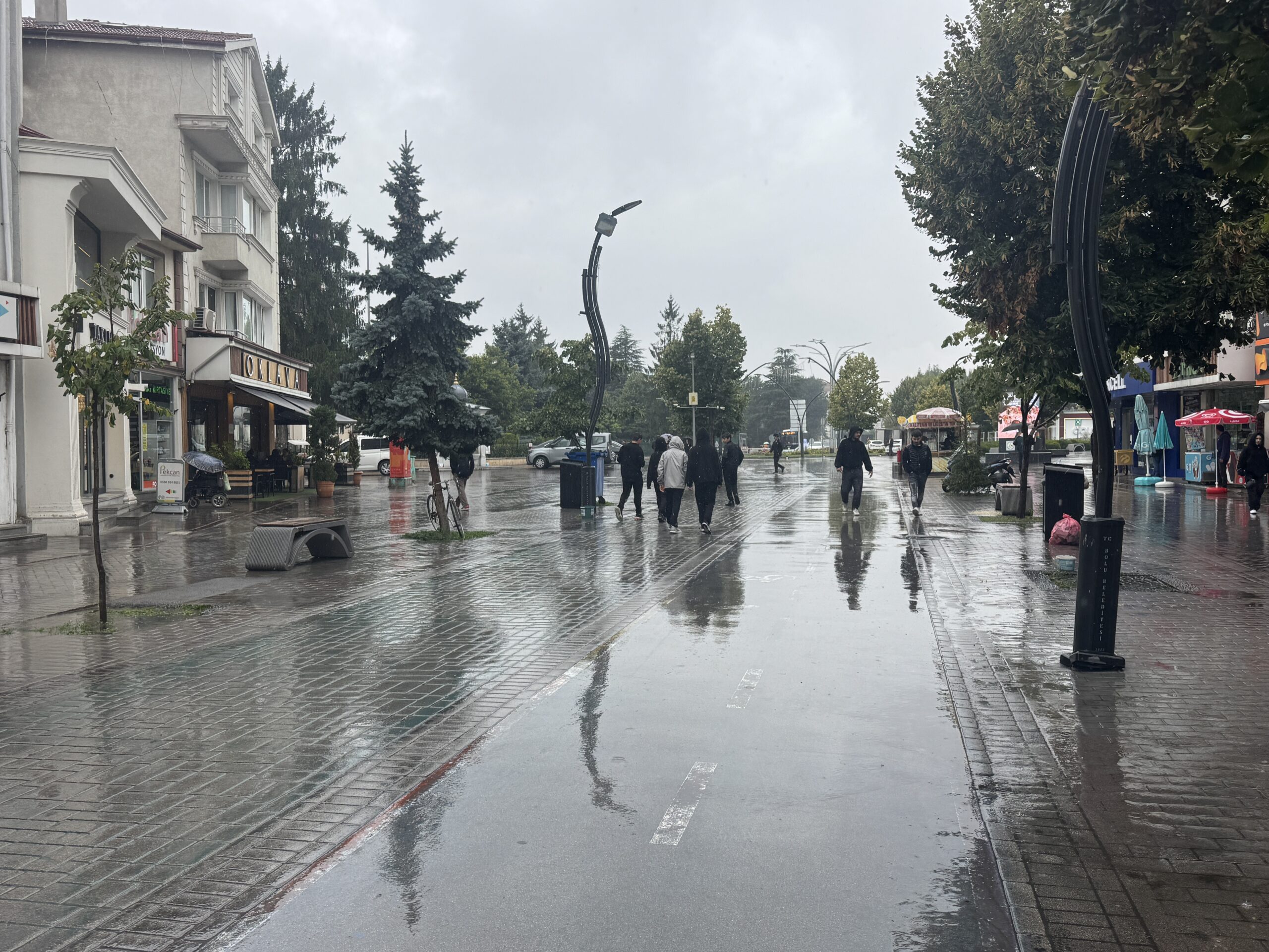 Bolu’da sağanak etkili oldu