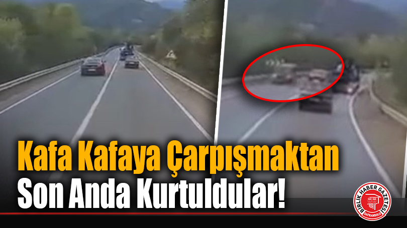 Kafa Kafaya Çarpışmaktan Son Anda Kurtuldular!