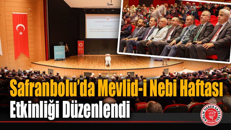 Safranbolu’da Mevlid-i Nebi Haftası Etkinliği Düzenlendi