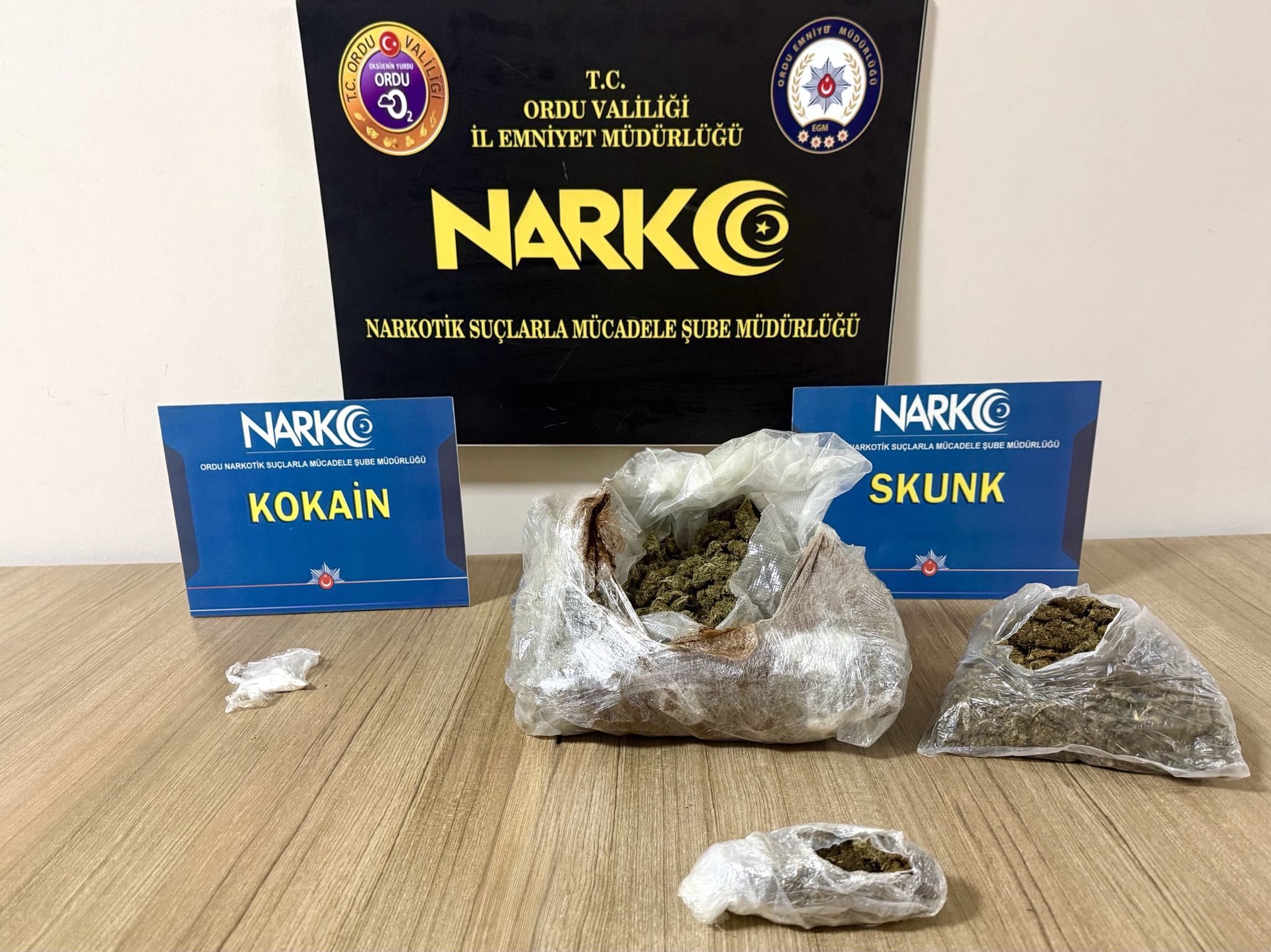 Ordu’da uyuşturucu operasyonunda 2 şüpheli tutuklandı