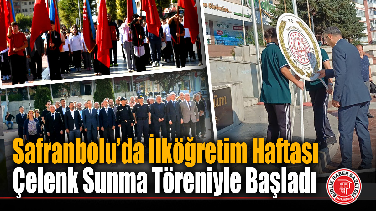 Safranbolu’da İlköğretim Haftası Çelenk Sunma Töreniyle Başladı