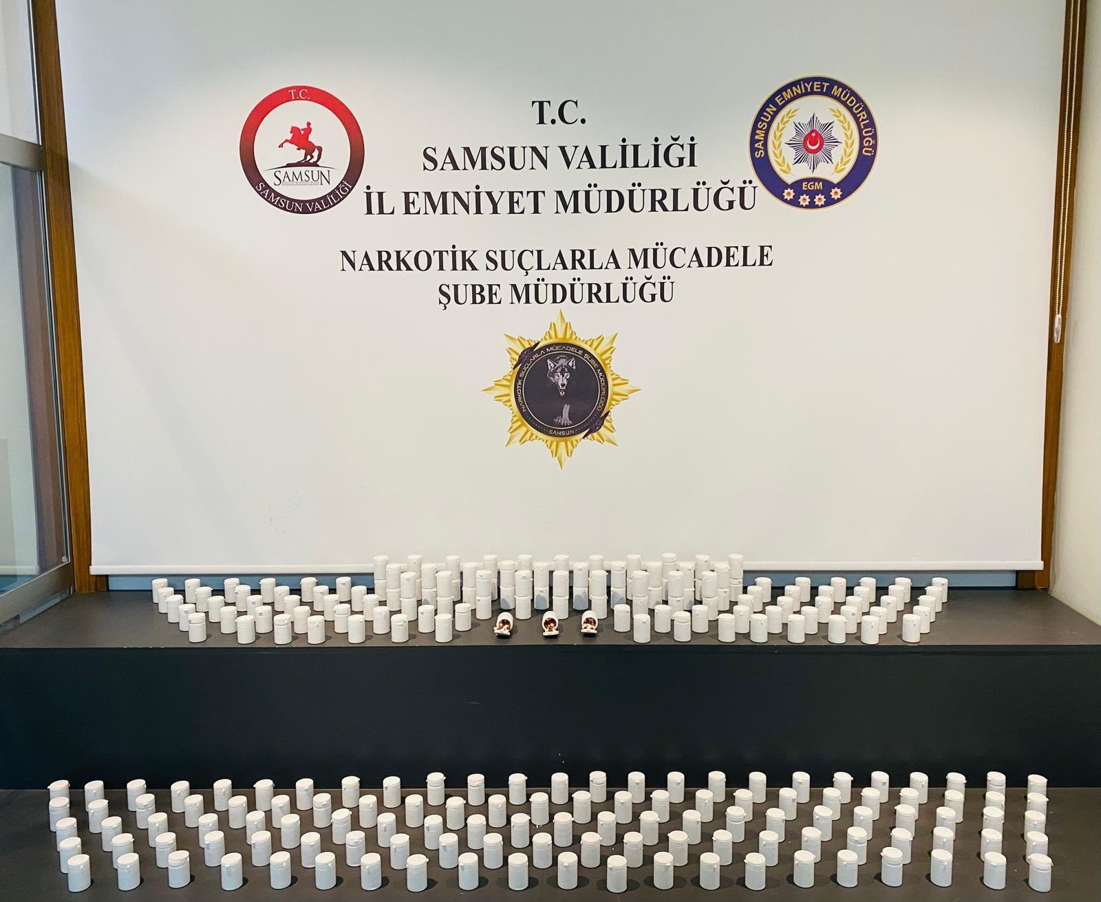 Samsun’da 12 bin 36 uyuşturucu hap ele geçirildi