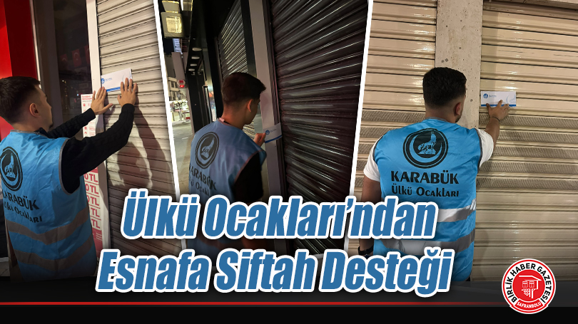 Ülkü Ocakları’ndan Esnafa Siftah Desteği