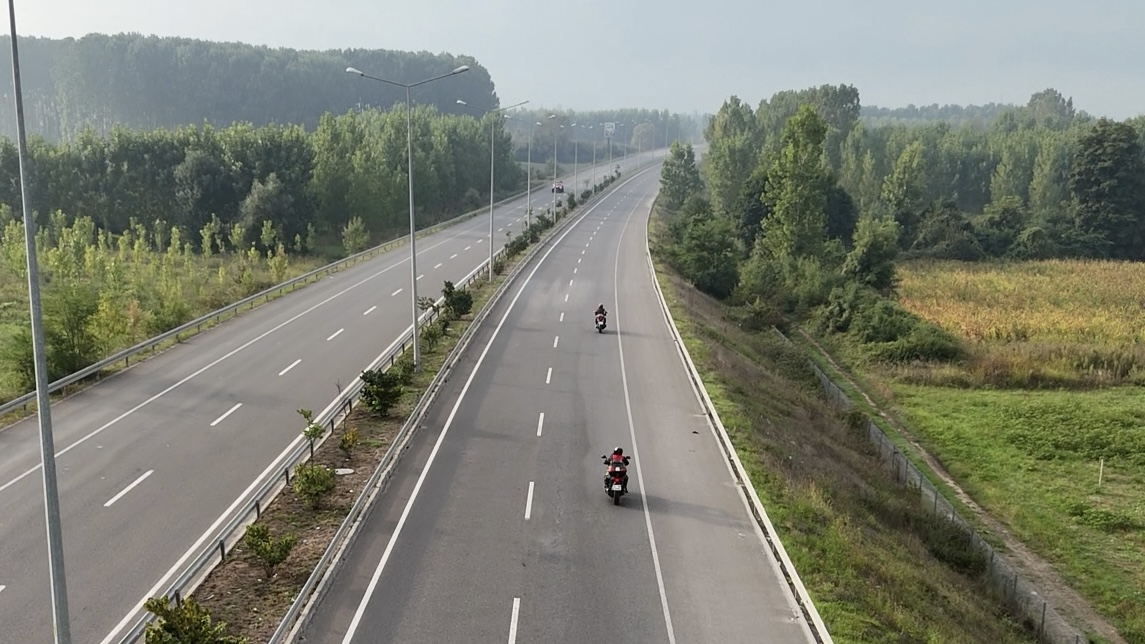 Umre için motosikletleriyle kutsal topraklara gidiyorlar