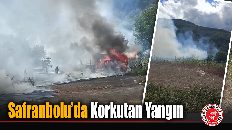 Safranbolu’da Korkutan Yangın