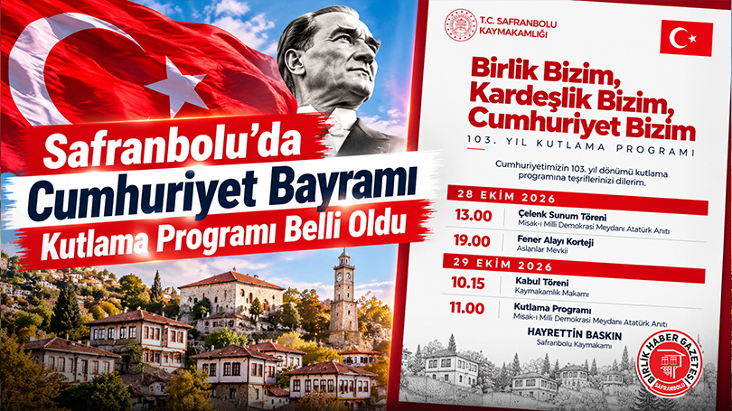 Safranbolu’da Cumhuriyet Bayramı Kutlama Programı Belli Oldu