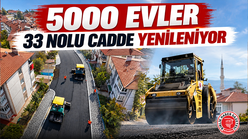 5000 Evler 33 Nolu Cadde Yenileniyor