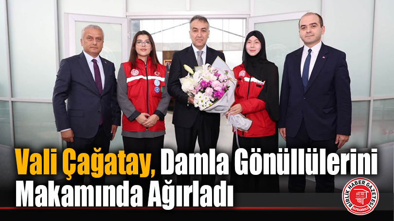 Vali Çağatay, Damla Gönüllülerini Makamında Ağırladı
