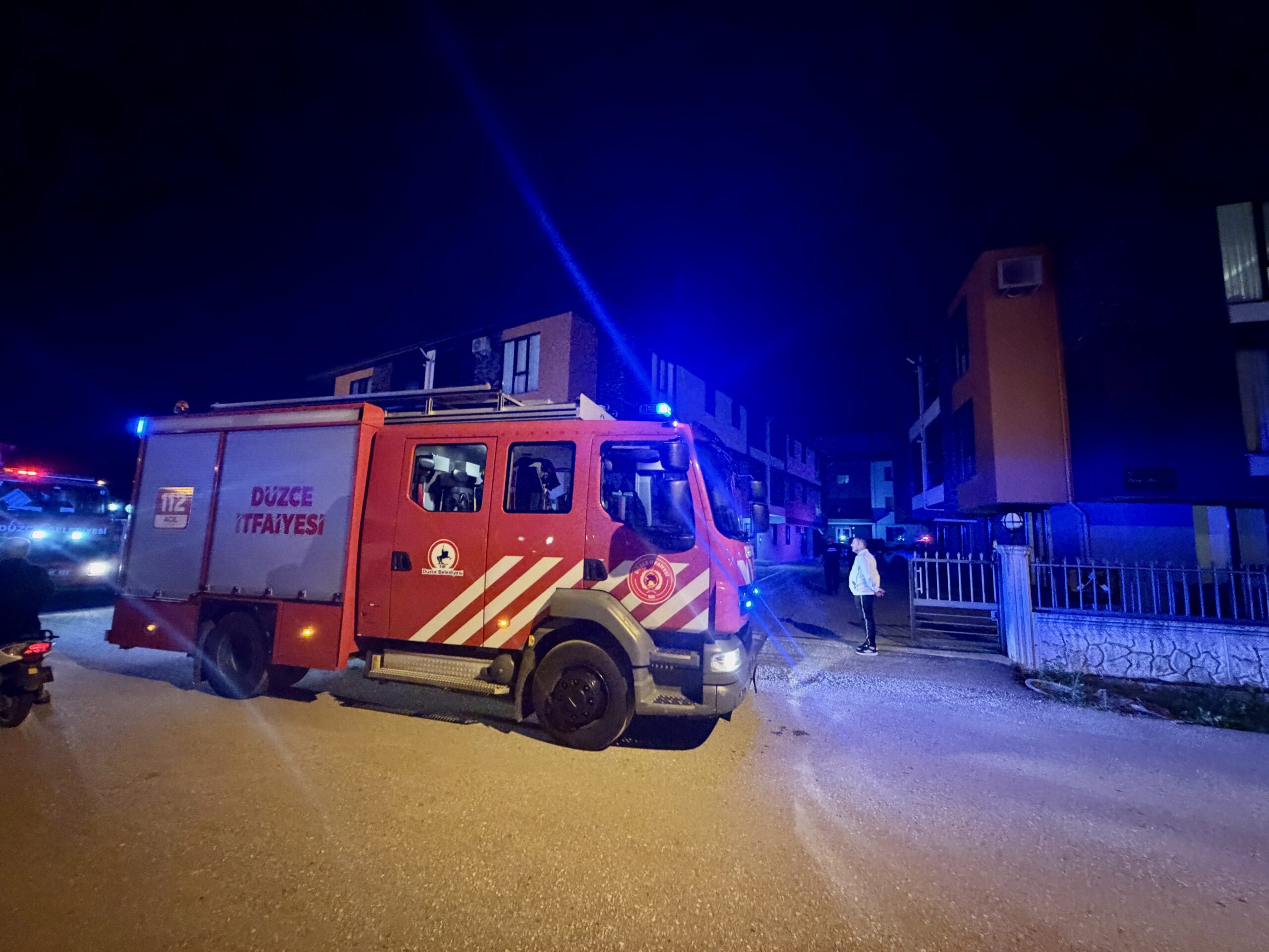 Düzce’de dairede çıkan yangın söndürüldü
