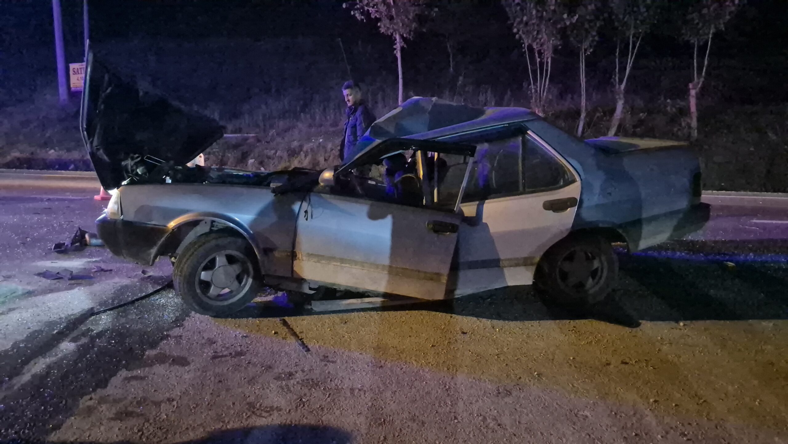 Düzce’de otomobil ile traktör çarpıştı, 5 kişi yaralandı