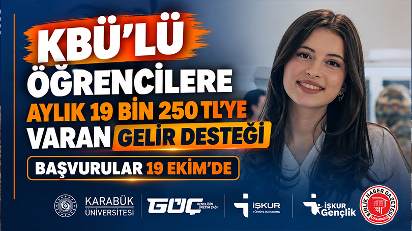 KBÜ’lü Öğrencilere Aylık 19 Bin 250 TL’ye Varan Gelir Desteği: Başvurular 19 Ekim’de!