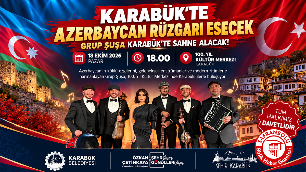 Karabük’te Kardeş Coğrafyanın Sesleri Yükseliyor: Grup Şuşa Karabük’te Sahne Alacak!