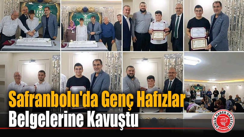 Safranbolu’da Genç Hafızlar Belgelerine Kavuştu
