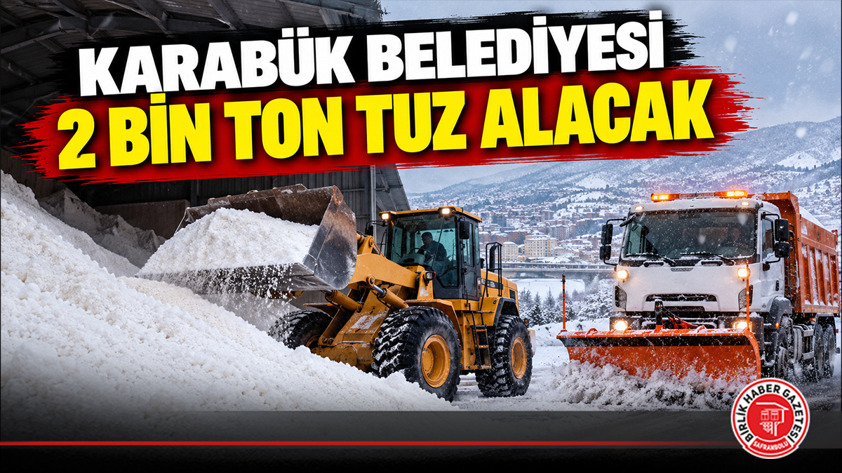 Karabük Belediyesi 2 Bin Ton Tuz Alacak