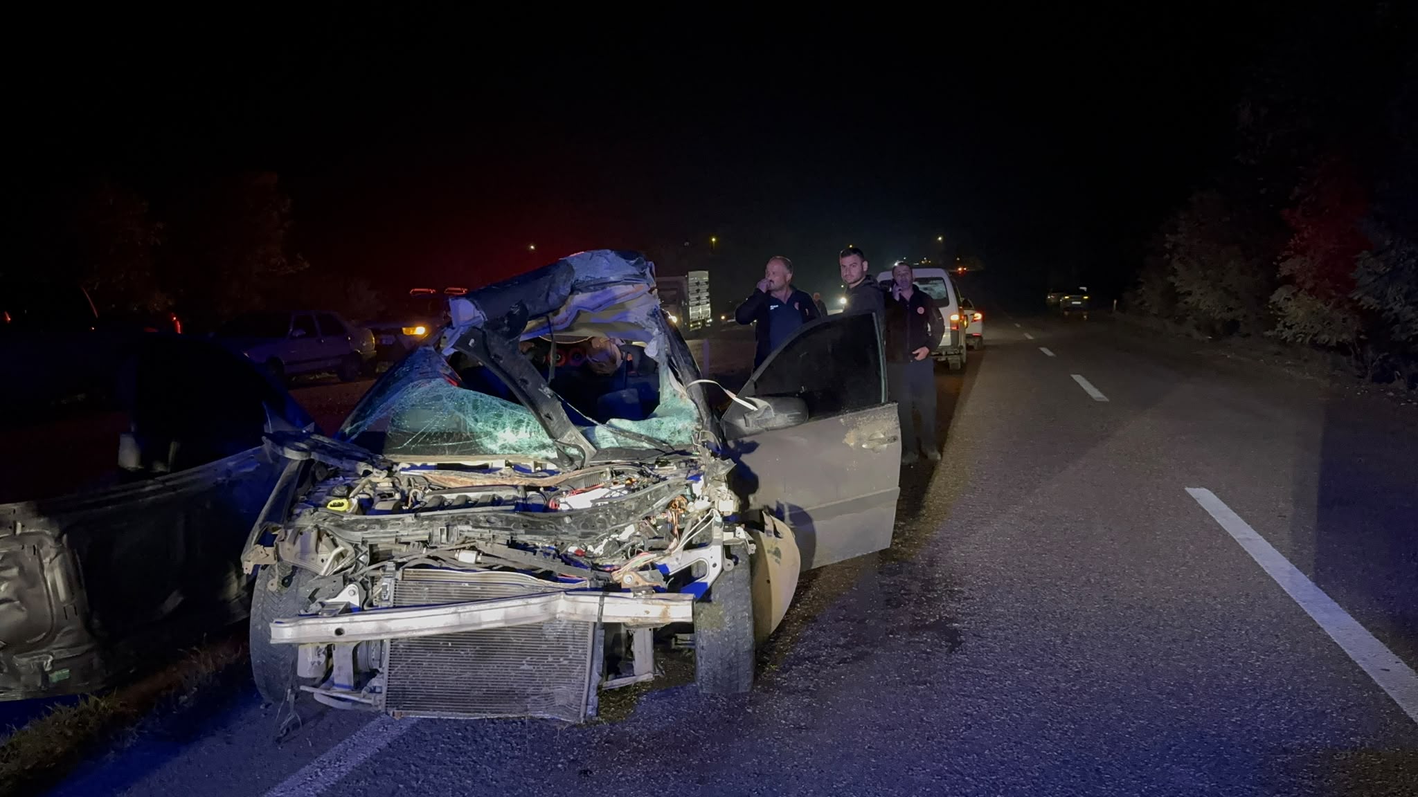 Kastamonu’da büyükbaş hayvana çarpan otomobilin sürücüsü öldü