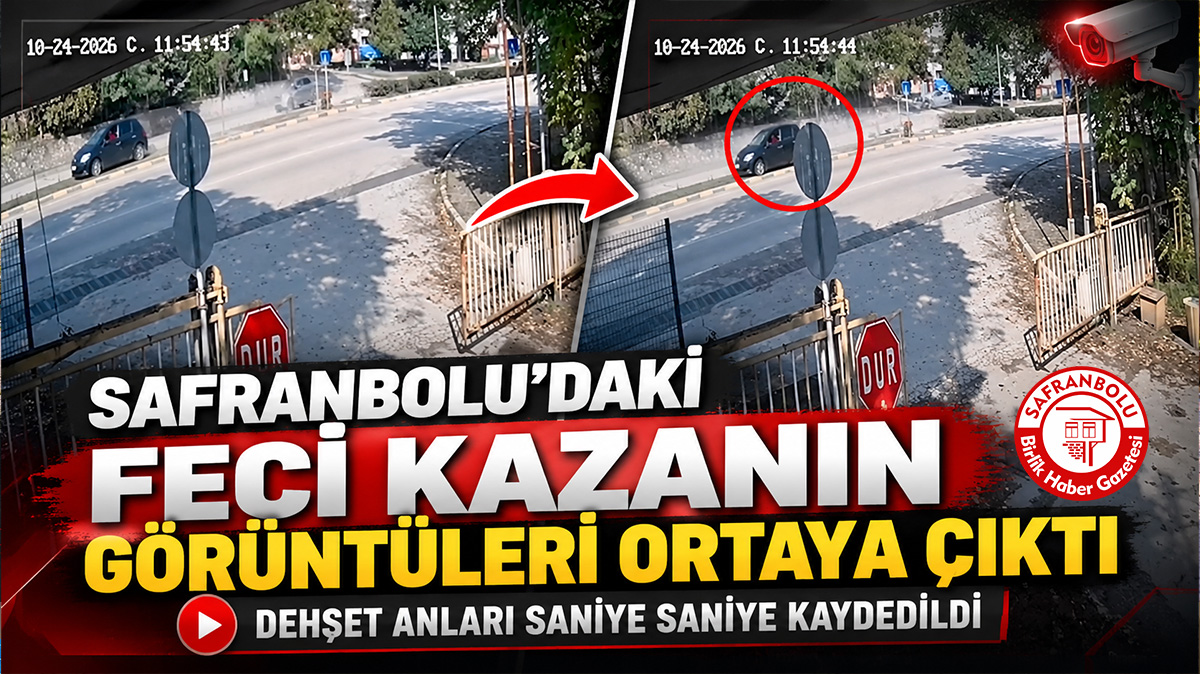 Safranbolu’daki Feci Kazanın Güvenlik Kamerası Görüntüleri Ortaya Çıktı: Dehşet Anları Saniye Saniye Kaydedildi!