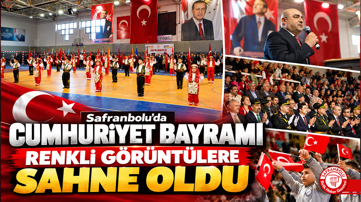 Safranbolu’da 29 Ekim Coşkusu Kapalı Spor Salonu’na Sığmadı