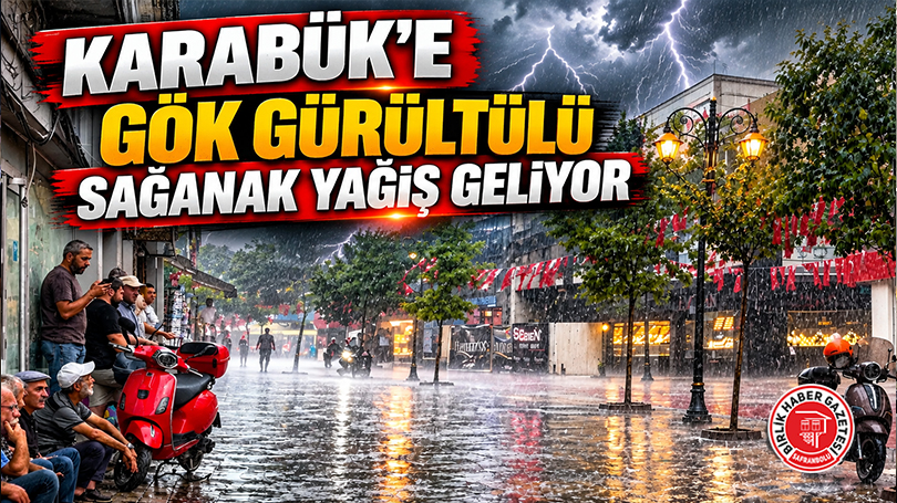 Karabük’e Gök Gürültülü Sağanak Yağış Geliyor