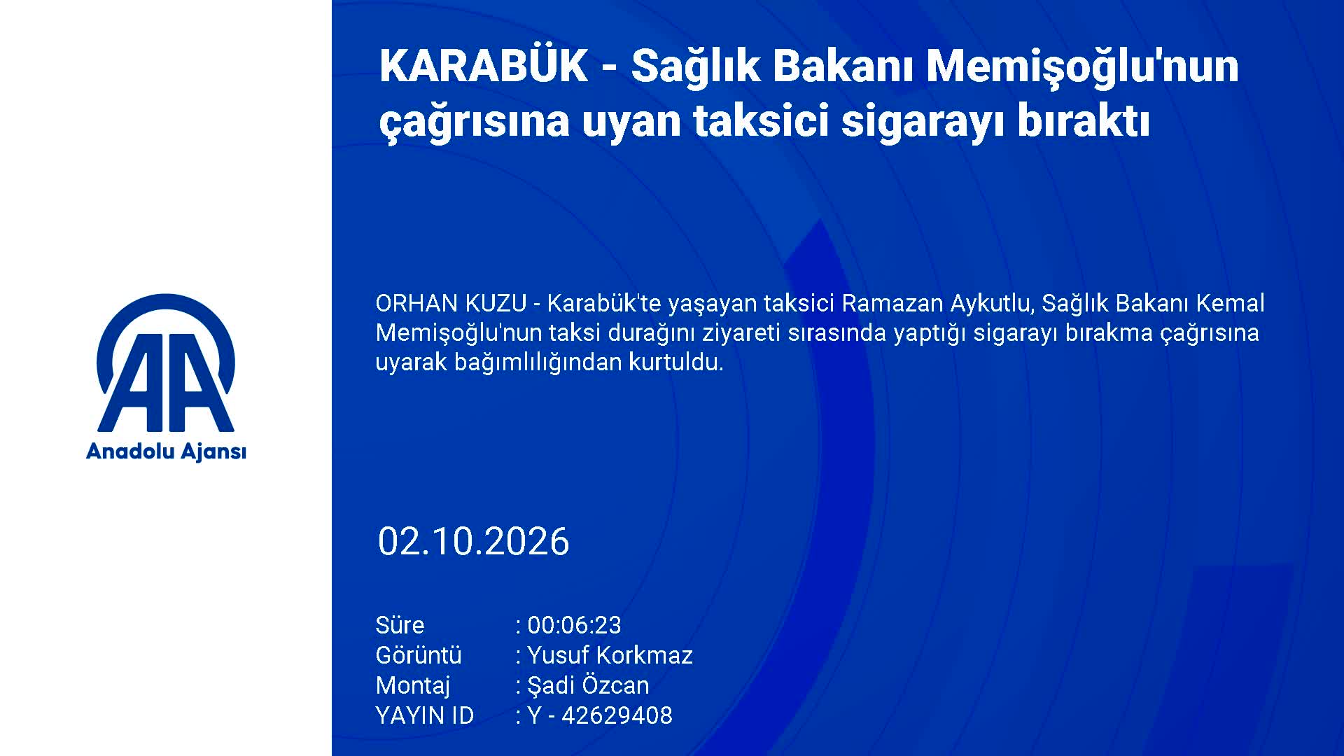 Sağlık Bakanı Memişoğlu’nun çağrısına uyan taksici sigarayı bıraktı