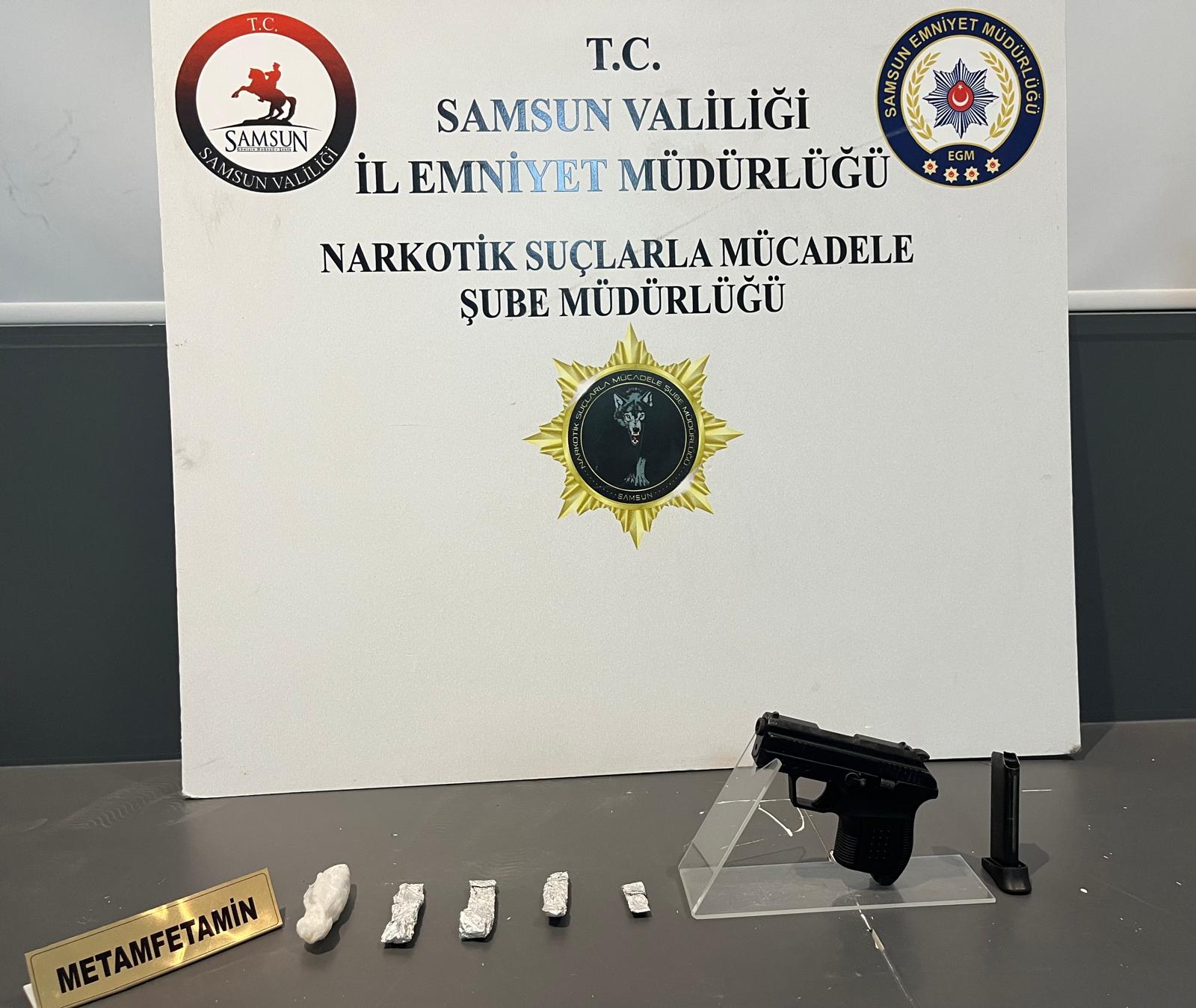 Samsun’da uyuşturucu operasyonunda 2 zanlı yakalandı