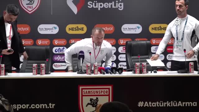 Samsunspor-Amed Sportif Faaliyetler maçının ardından