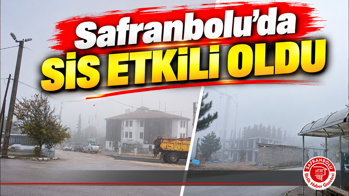 Safranbolu’da Yoğun Sis Büyüledi: Sarıçiçek Dağı Sis Bulutları Arasında Kayboldu!