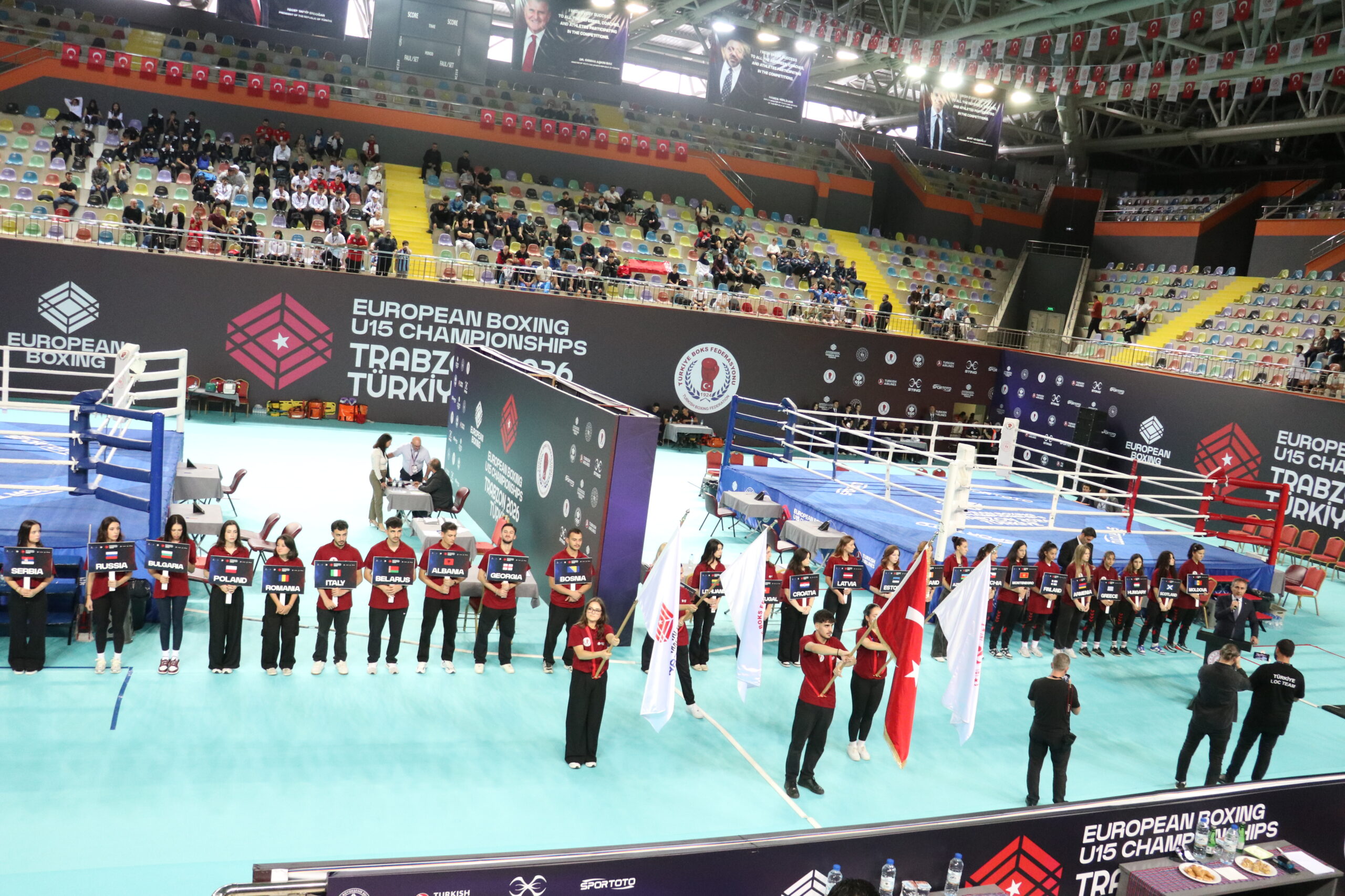 Trabzon’da 15 Yaş Altı Avrupa Boks Şampiyonası başladı