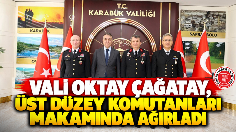 Vali Oktay Çağatay, Üst Düzey Komutanları Makamında Ağırladı