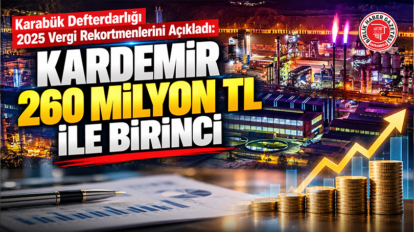 Karabük Defterdarlığı 2025 Vergi Rekortmenlerini Açıkladı: KARDEMİR 260 Milyon TL İle Birinci