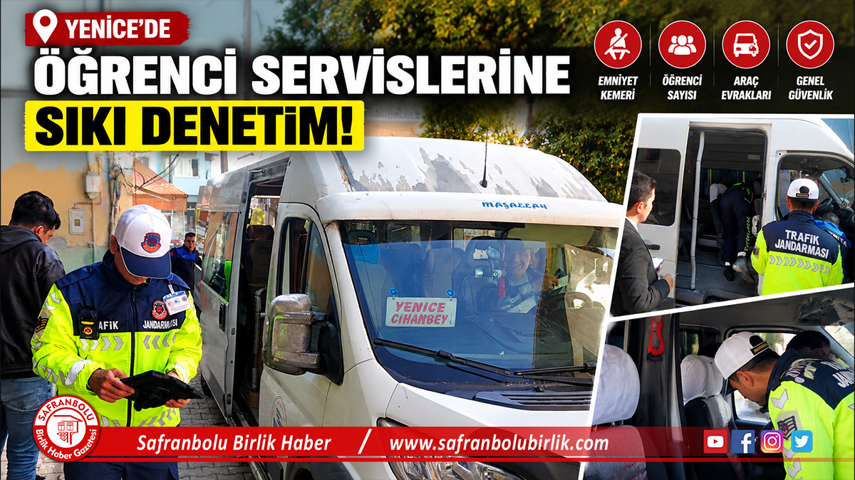 Yenice’de Öğrenci Servislerine Sıkı Denetim: Ekipler Öğrencilerin Güvenliği İçin Sahaya İndi!